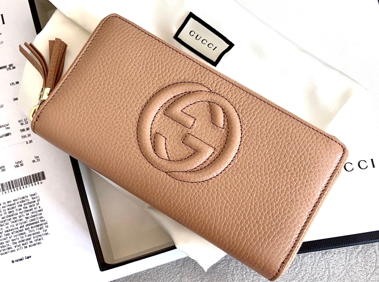 *@Gucci▪️Soho Zip 浮雕拉鏈長夾/390P270 🔔限時折🉐12950