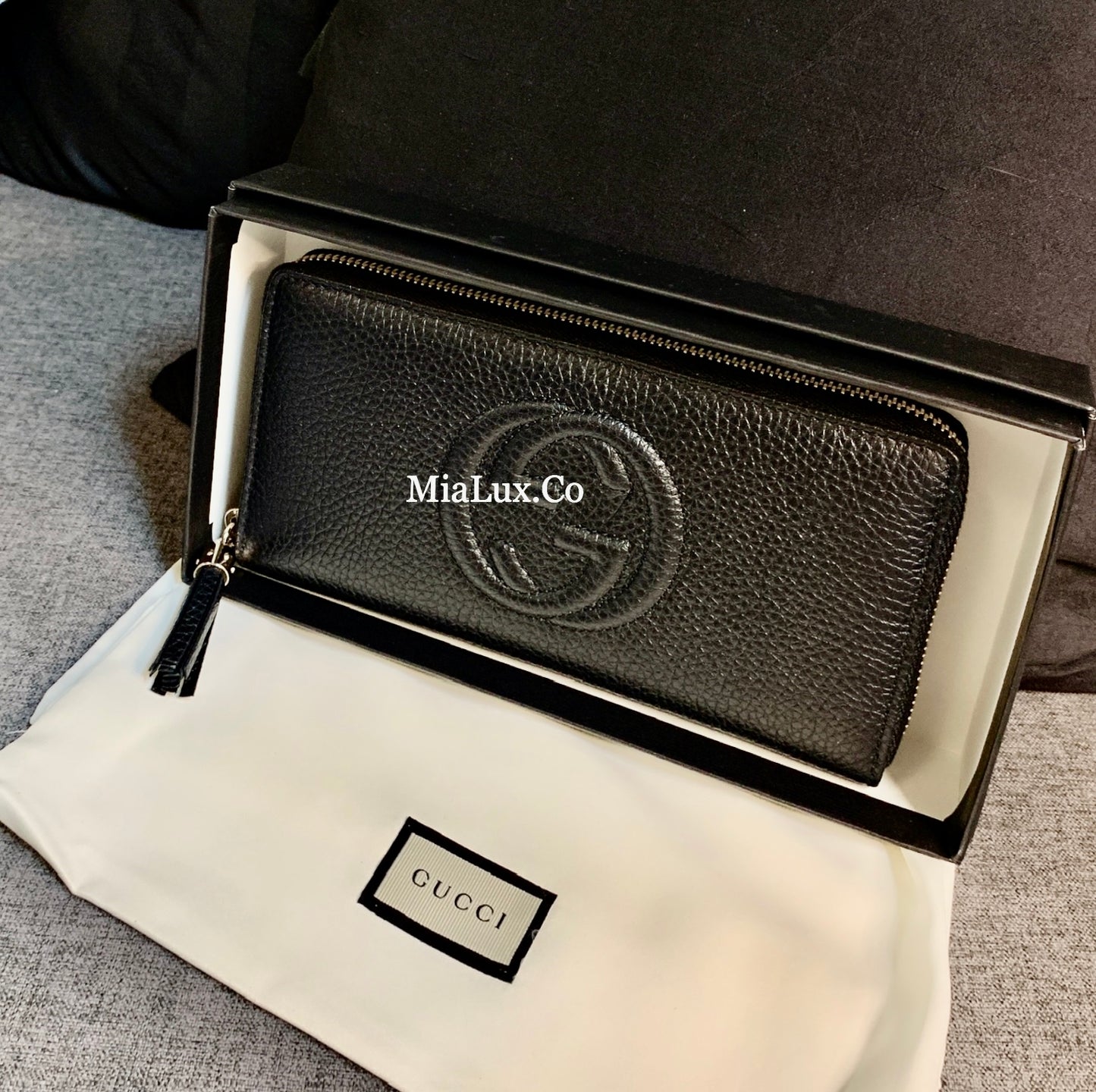 *@Gucci▪️Soho Zip 浮雕拉鏈長夾/390P270 🔔限時折🉐12950