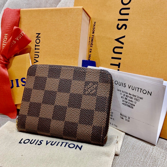 LV Zippy 棋盤格拉鍊錢包/355✨🉐15910