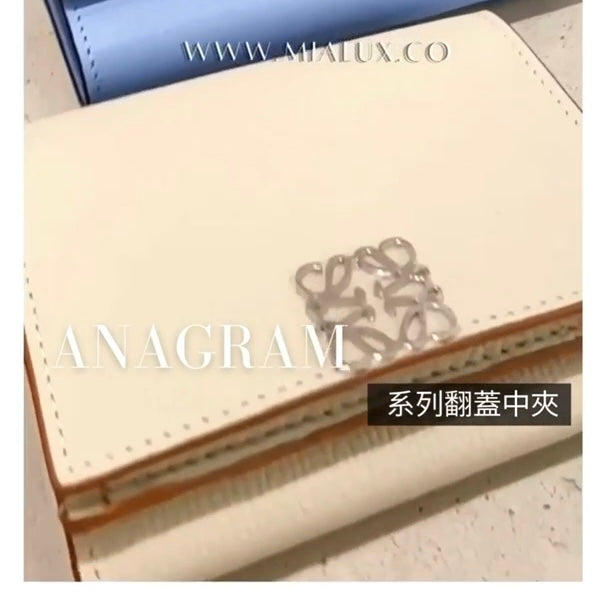 Loewe▪️Anagram Vertical S 直式三折短夾/495