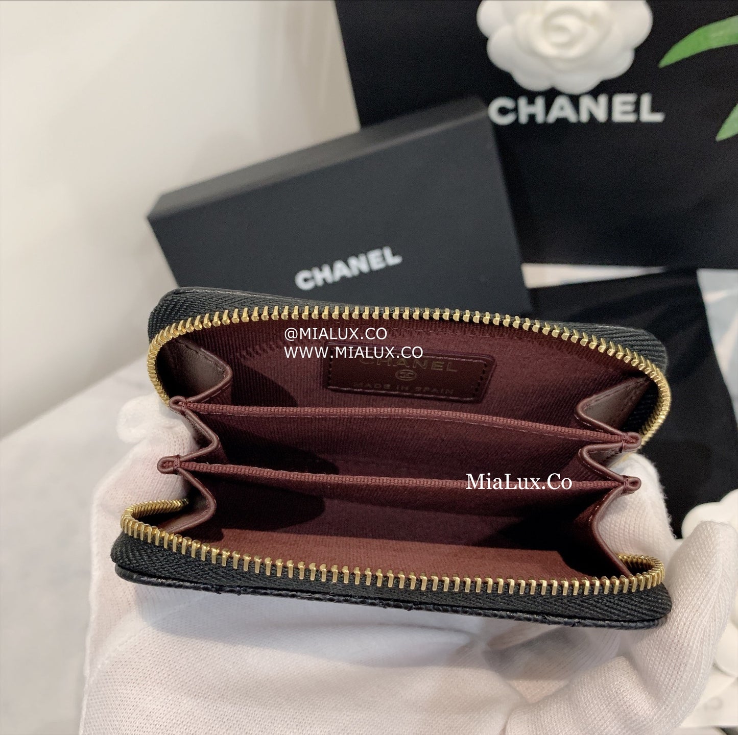 CHANEL▶︎✨| CLASSIC ZIPPED COIN PURSE 經典格紋拉鍊零錢包 AP0216 *£550