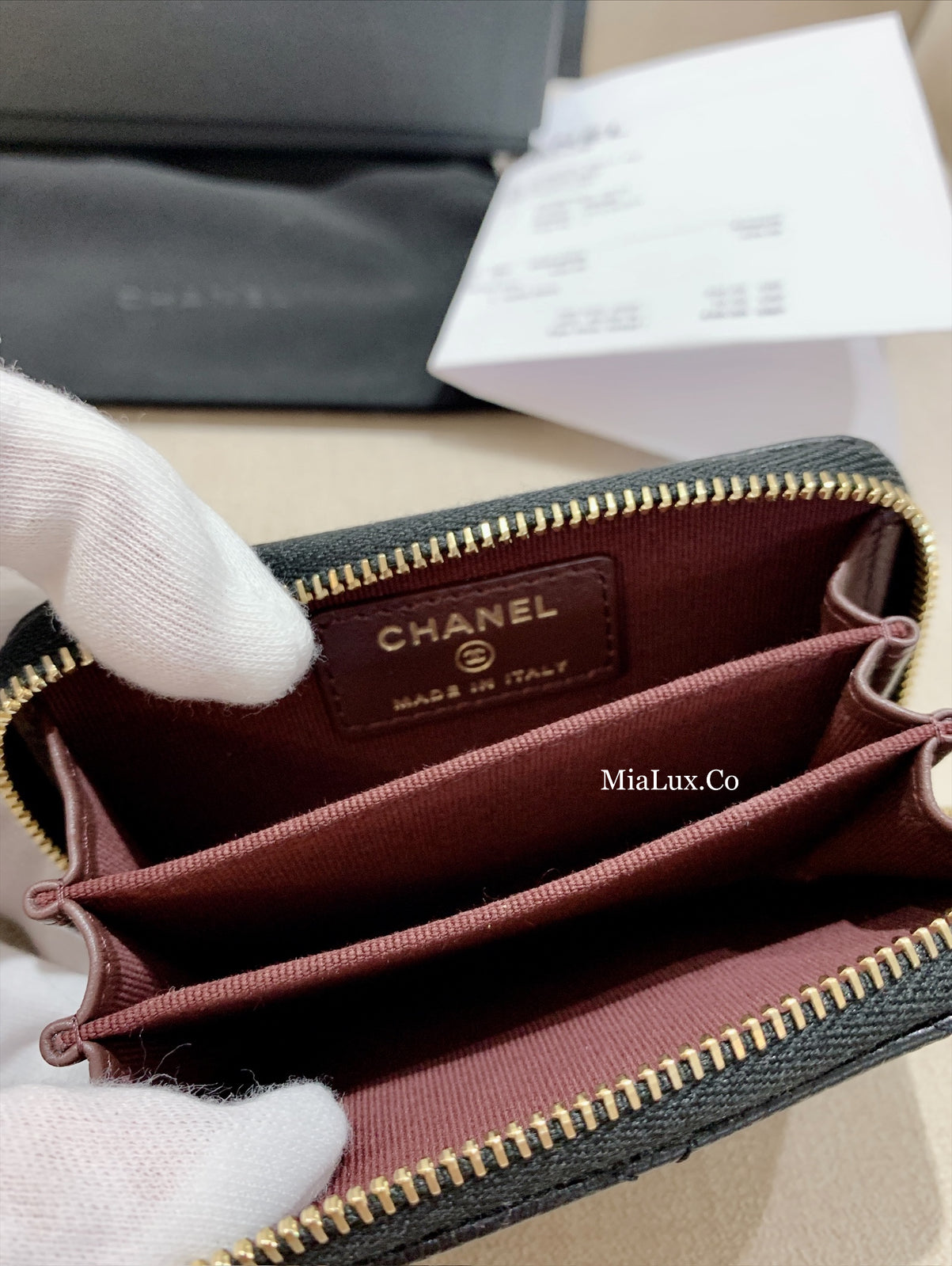 CHANEL▶︎✨| CLASSIC ZIPPED COIN PURSE 經典格紋拉鍊零錢包 AP0216 *£550