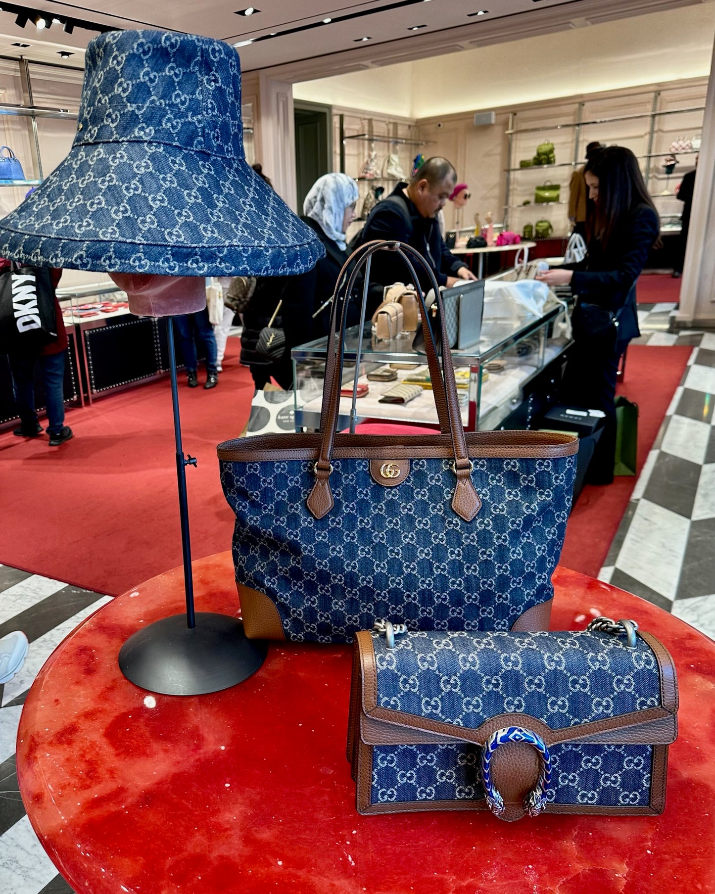 *@Gucci▪️Denim Ophidia 牛仔托特包/P850