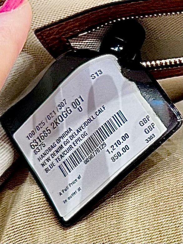 *@Gucci▪️Denim Ophidia 牛仔托特包/P850