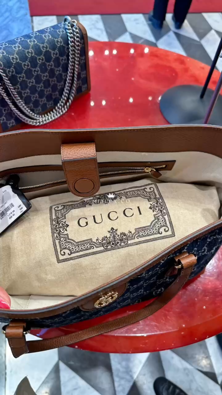 *@Gucci▪️Denim Ophidia 牛仔托特包/P850