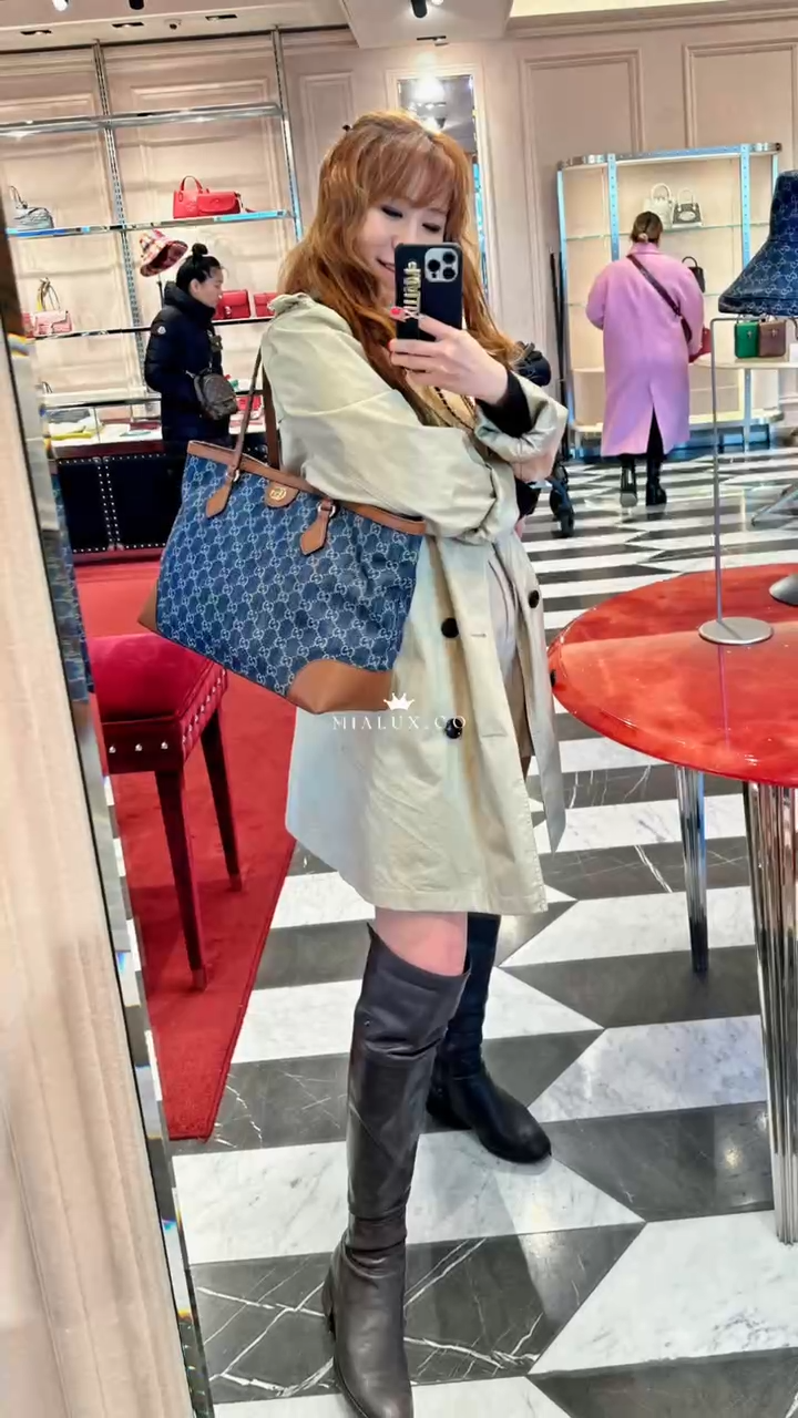 *@Gucci▪️Denim Ophidia 牛仔托特包/P850