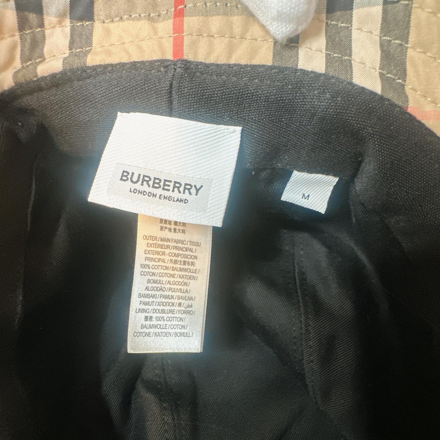 *現貨*@Burberry Vintage Check 經典格紋漁夫帽/85折超優惠🉐7608