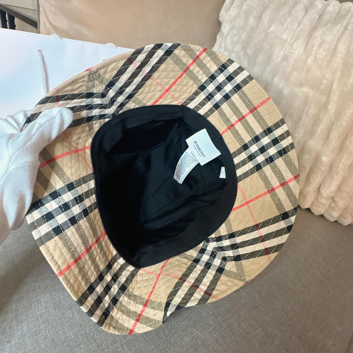 *現貨*@Burberry Vintage Check 經典格紋漁夫帽  P7600 /T12000