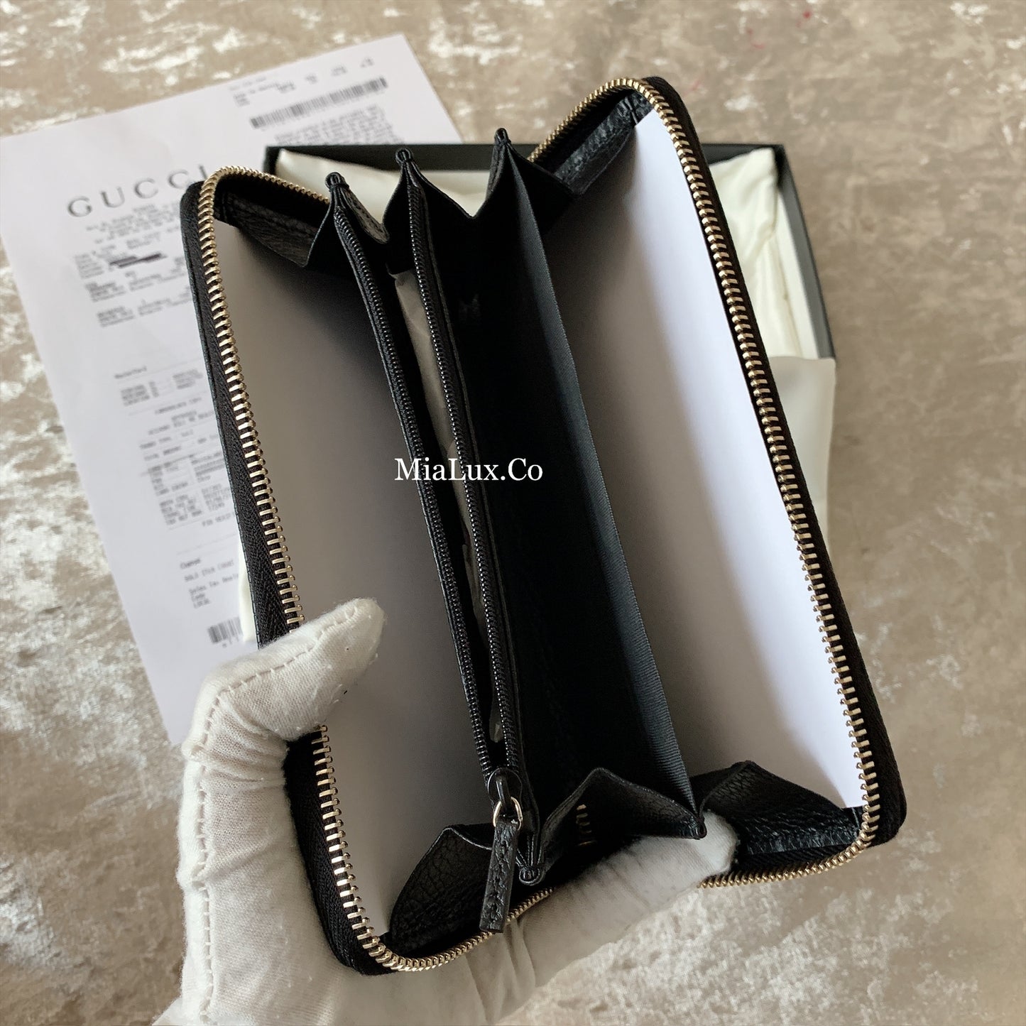 *@Gucci▪️Soho Zip 浮雕拉鏈長夾/390P270 🔔限時折🉐12950