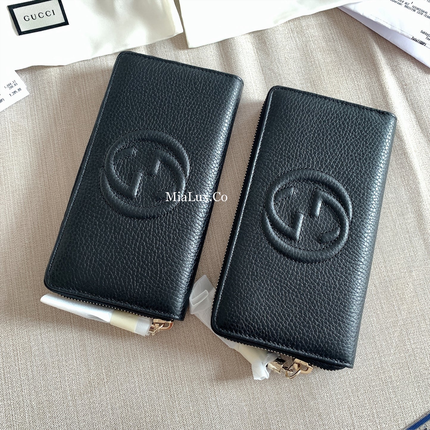 *@Gucci▪️Soho Zip 浮雕拉鏈長夾/390P270 🔔限時折🉐12950