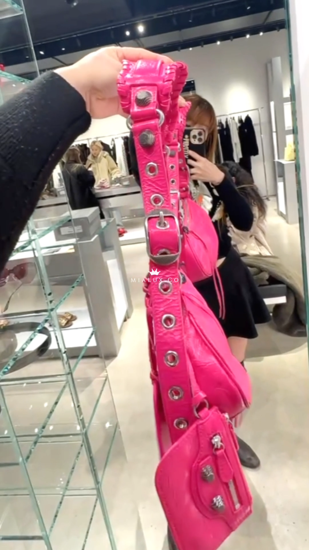 @Balenciaga巴黎世家▪️Cagole XS 羊皮半月機車包/P1230
