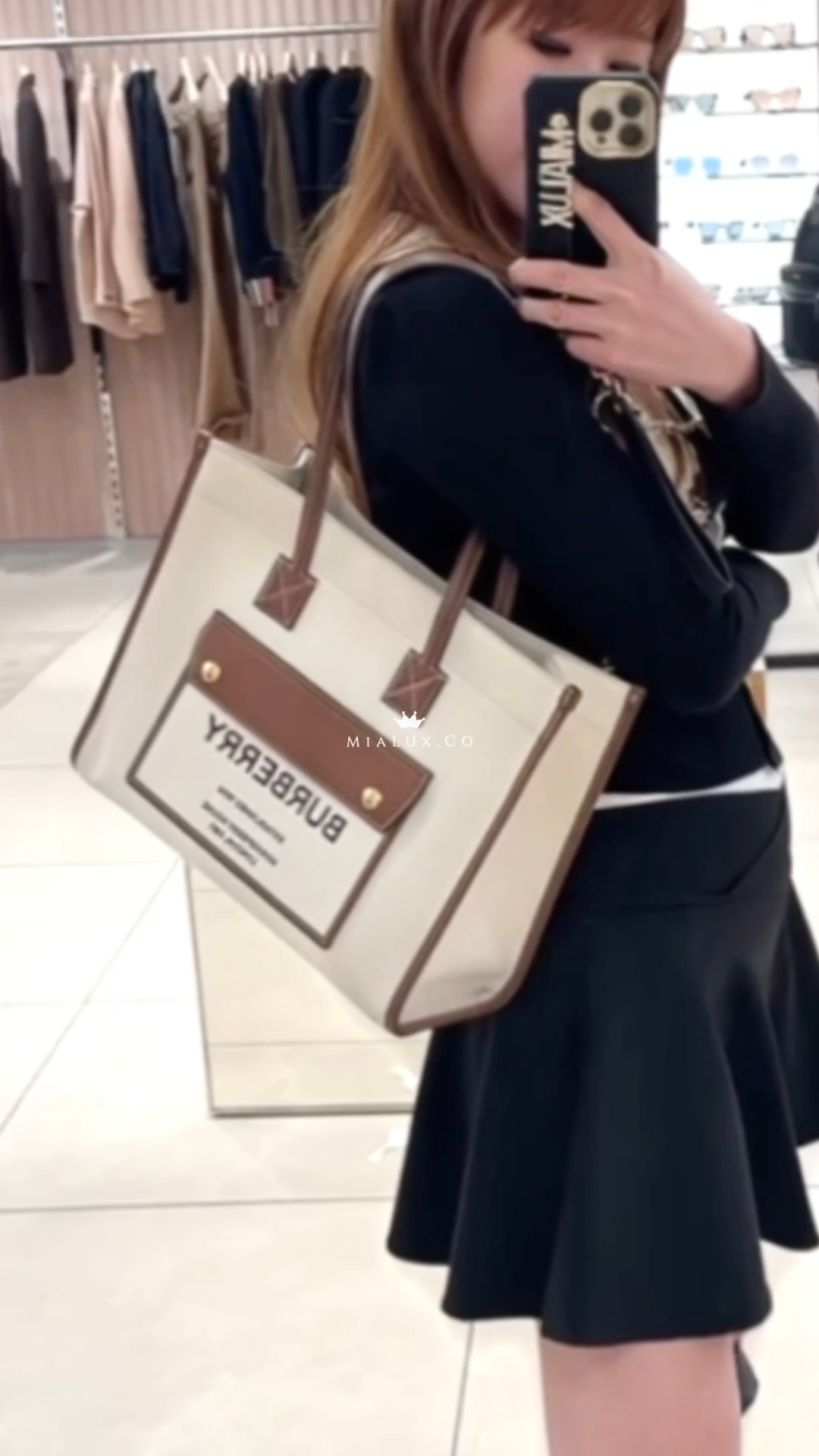 Burberry▪️Freya S 小托特包-白/990C785 ㊙️折扣🉐32400💰