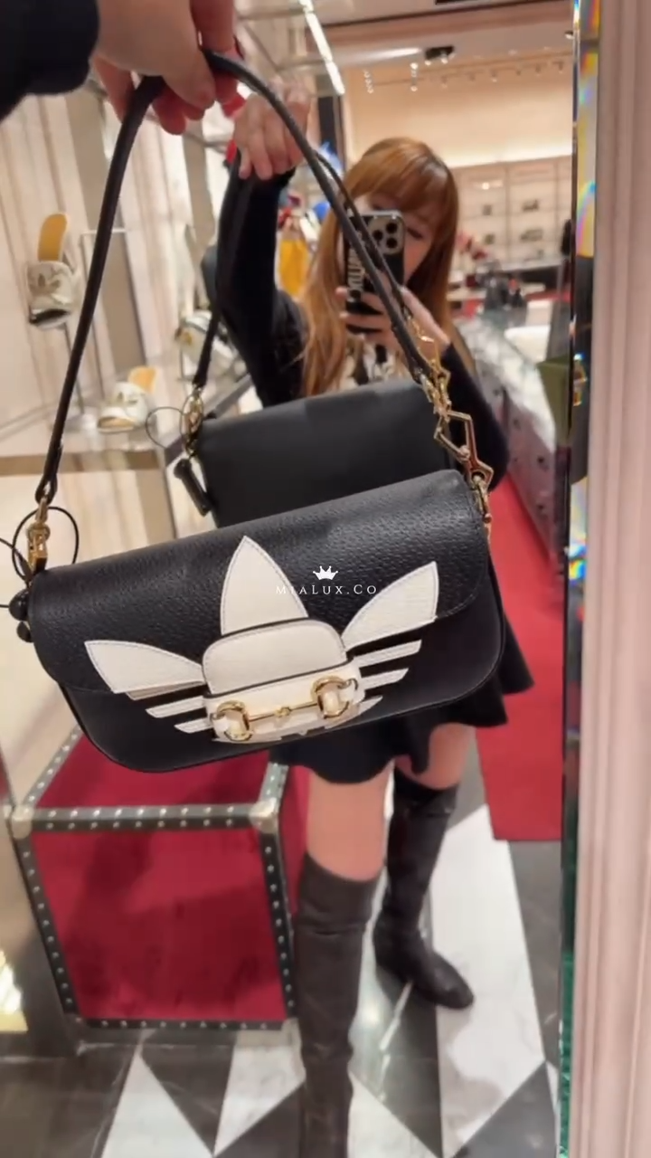 @GuccixAdidas▪️1955 Horsebit 聯名腋下包/2560P1795 🔔限時折🉐81780