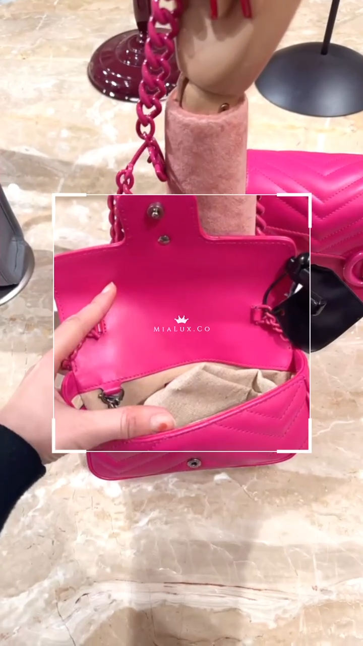 @Gucci▪️GG Marmont 2.0 超級迷你V紋鏈包/1150P805 🔔限時折🉐37230