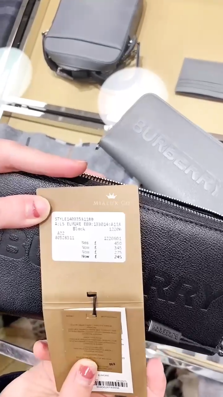 @Burberry▪️Elmore 壓印拉鍊長夾/450P245 🔥下殺🉐12030