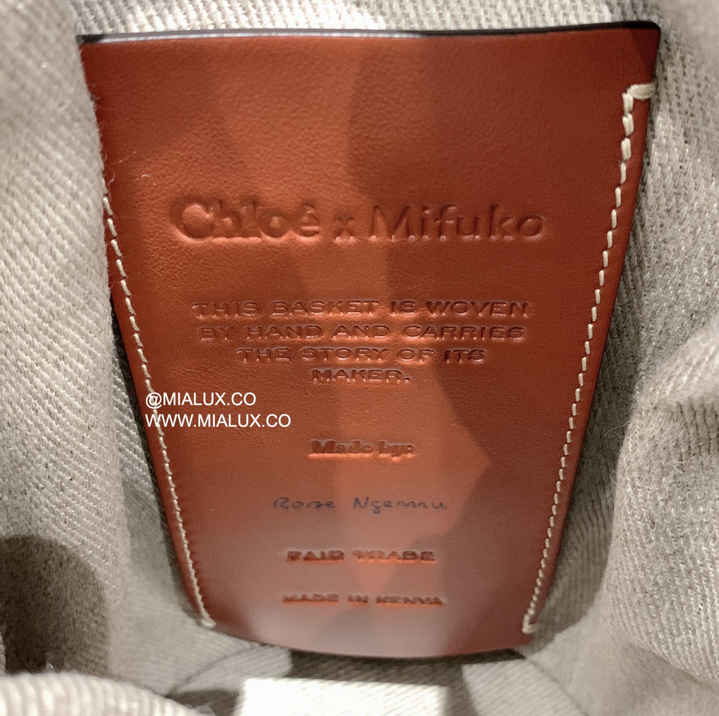 Chloe▪️Woody Basket S 小草編水桶包/550c452 ㊙️折扣🉐18980💰