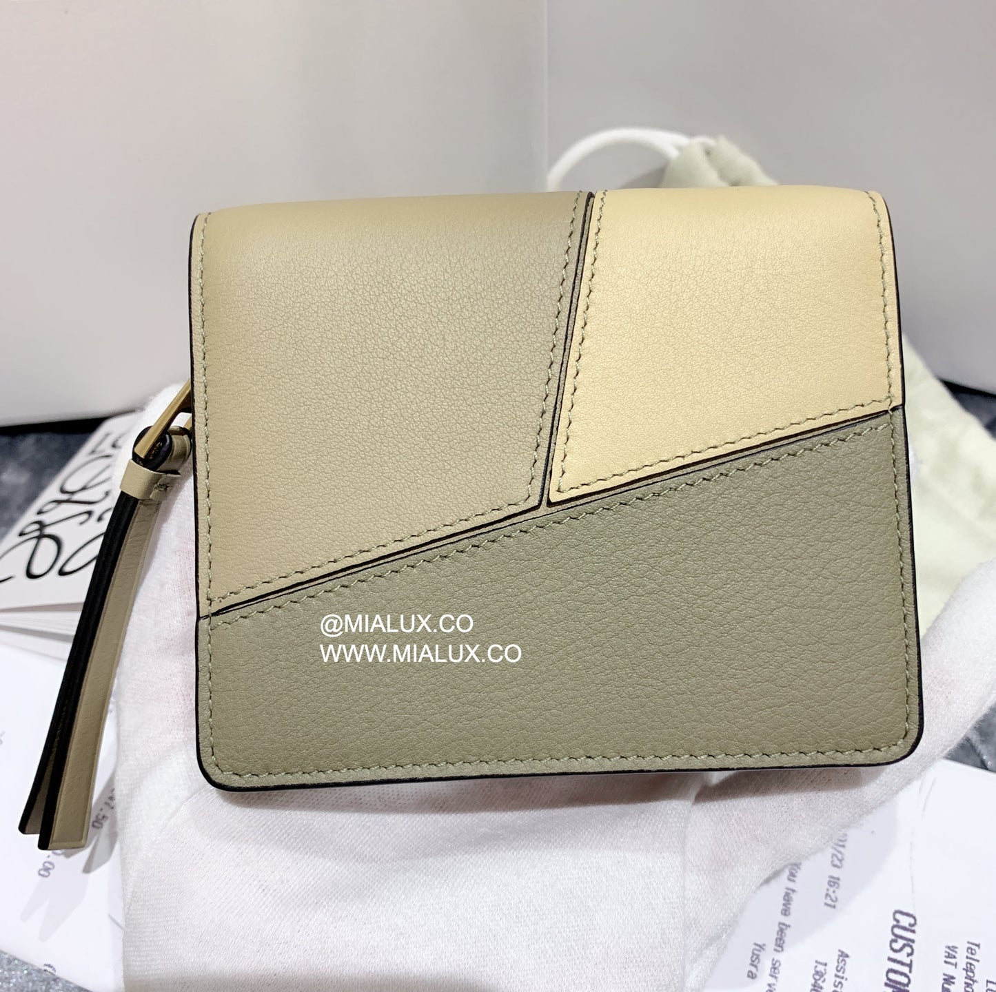 Loewe▪️Puzzle compact zip 拼圖雙開拉鍊短夾/550