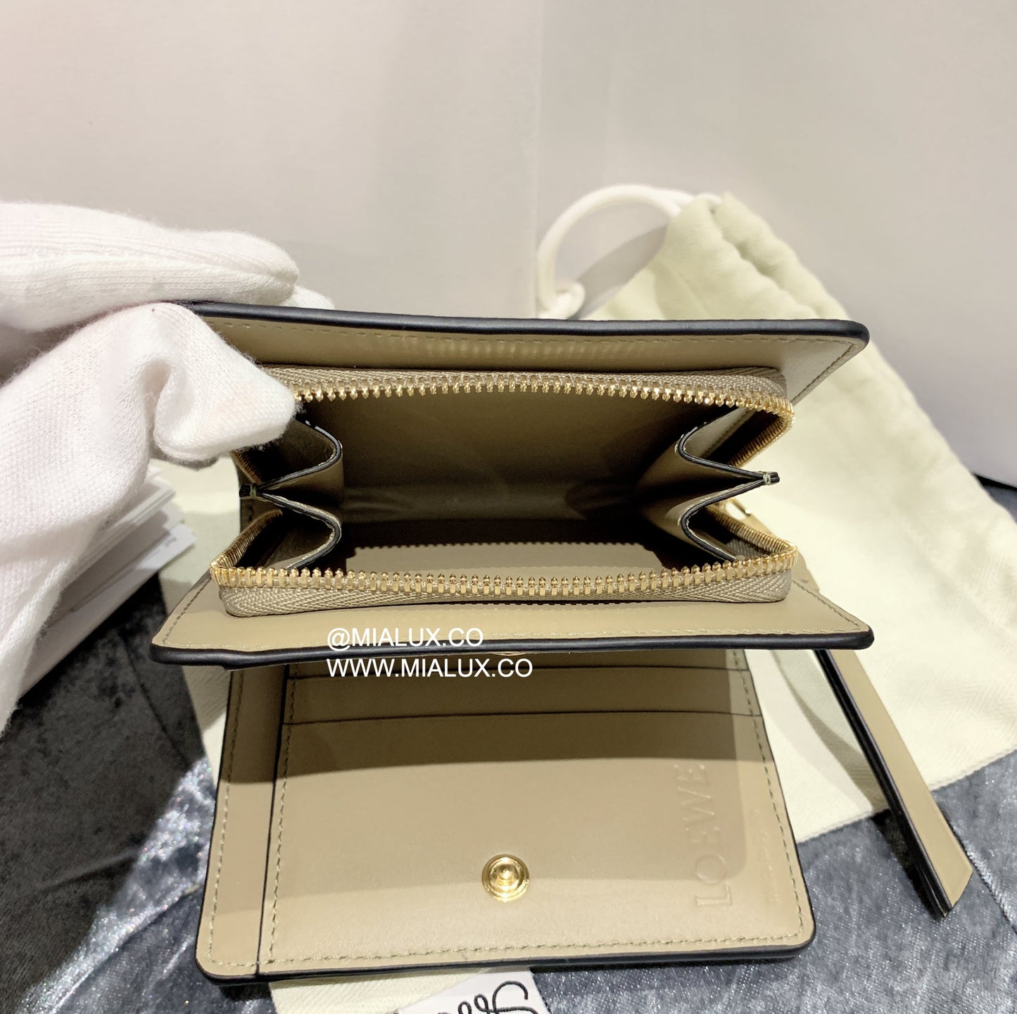 Loewe▪️Puzzle compact zip 拼圖雙開拉鍊短夾/550