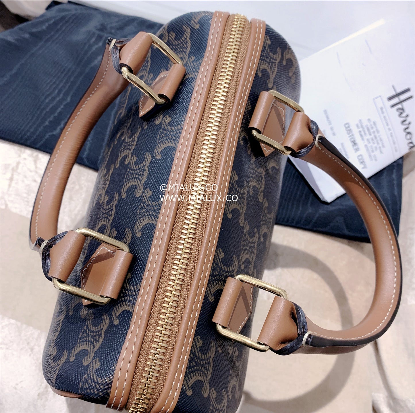 Celine▪️Boston Triomphe S 小款老花波士頓包/1300E1350 🉐48250🇪🇺