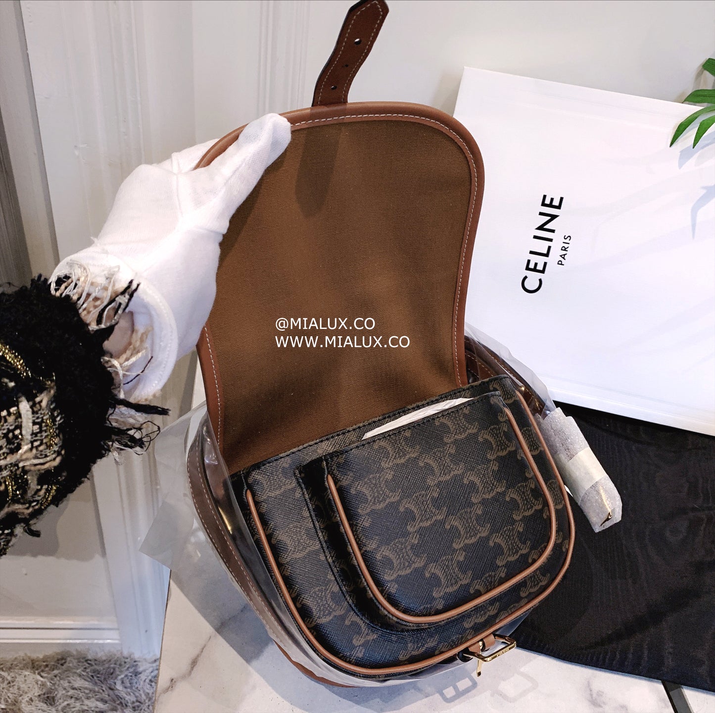 Celine▪️Medium Folco 老花馬鞍包/1250E1300 🉐46500🇪🇺