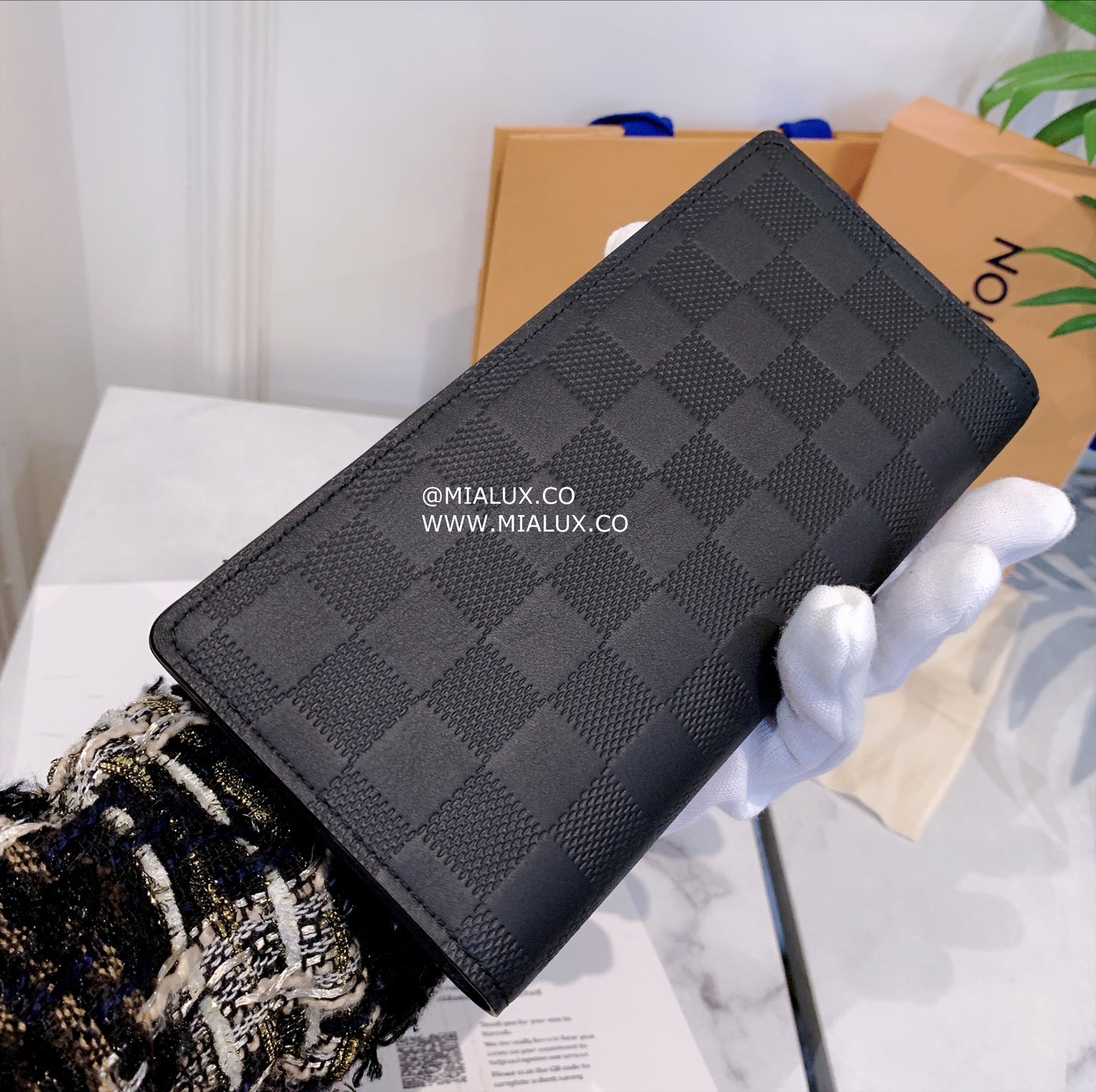 LV Brazza 男生款棋盤格雙開長夾/520✨🉐22840