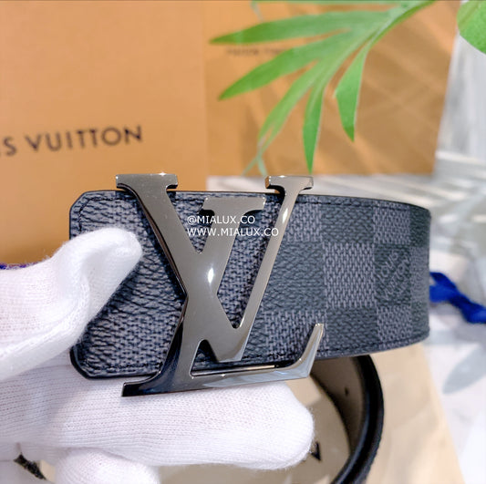 LV Initiales 40 男生款棋盤格雙面皮帶/435✨🉐19270