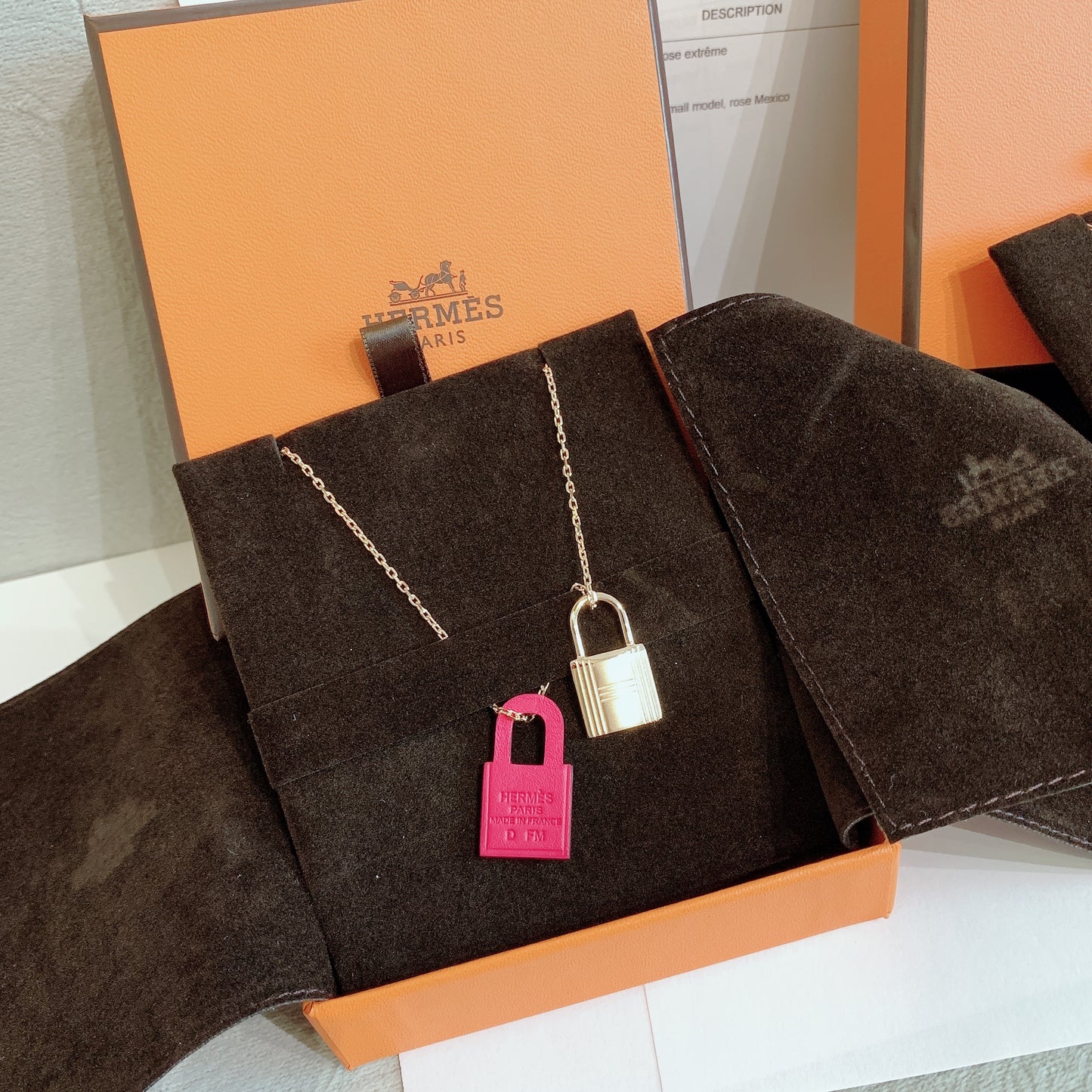 Hermes✨| O'Kelly Pendant, Small Model 小款凱莉鎖頭項鍊 *£315