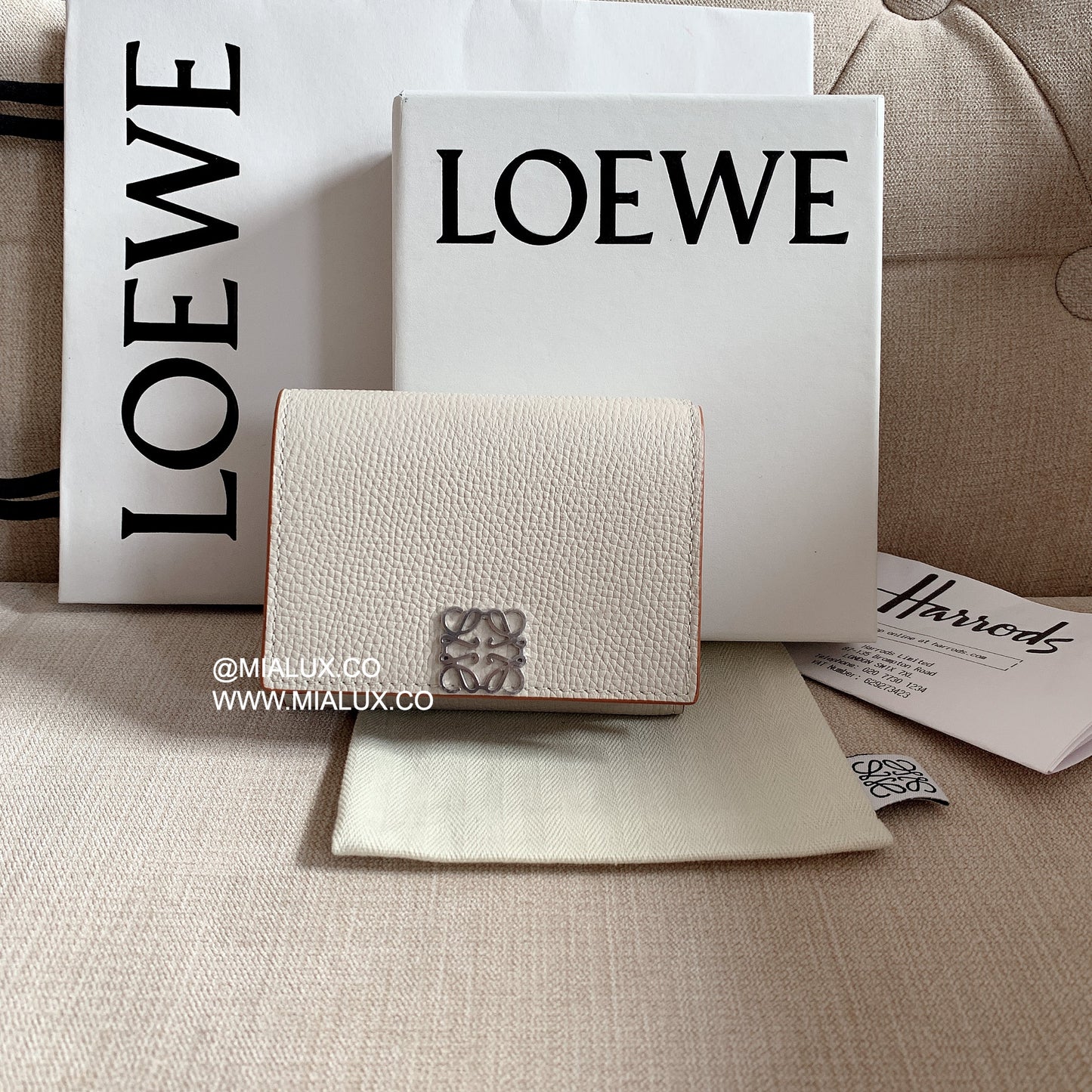 Loewe▪️Anagram Trifold 三折短夾/495