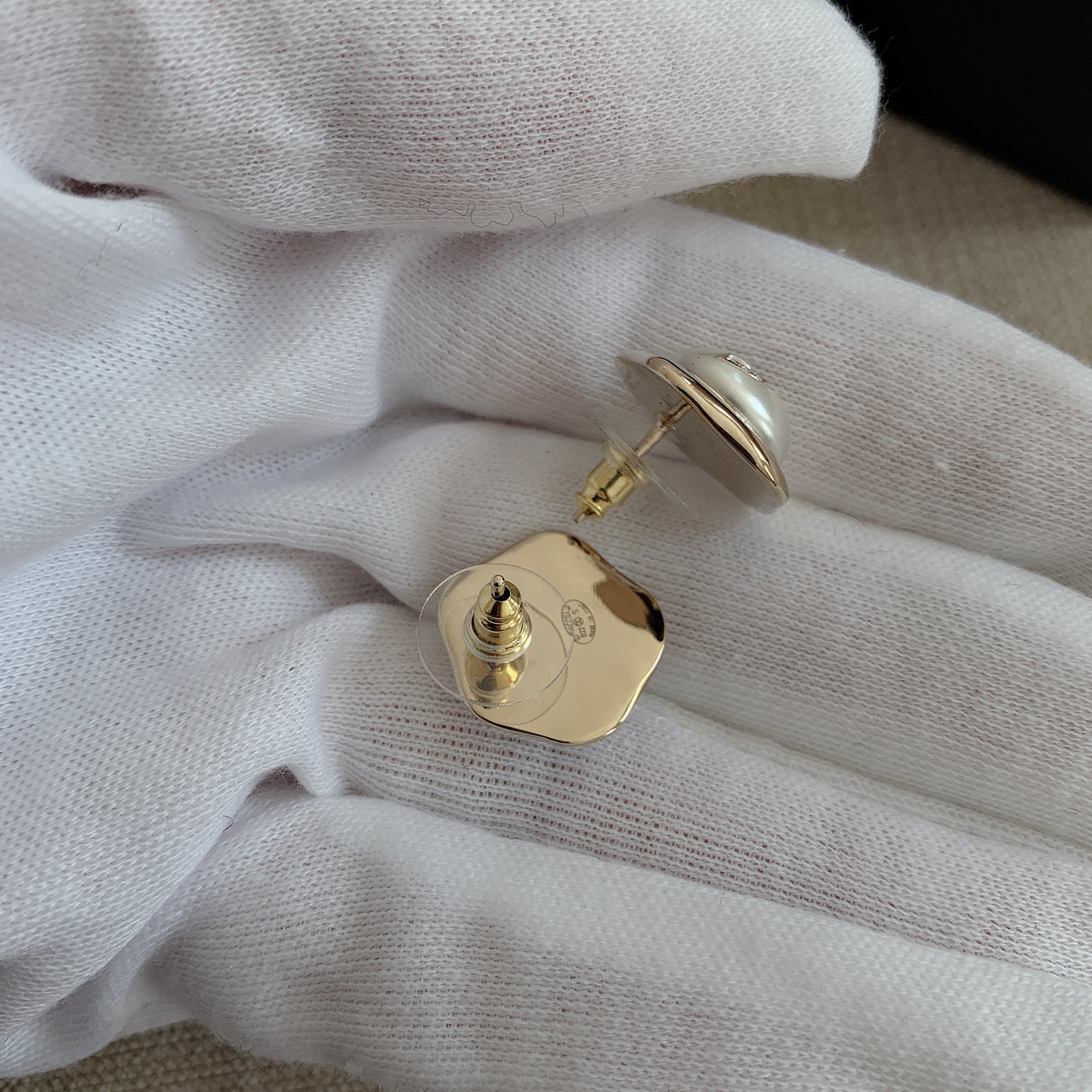 CHANEL▶︎✨| GOLD METAL EARRINGS 復古自由形厚金耳針 AB7922 -