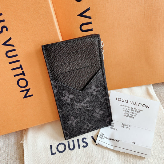 LV Coin Card Holder 男生款拉鍊卡夾/325✨🉐14650