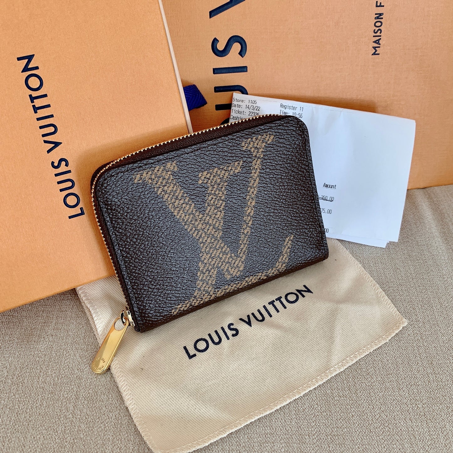 LV Zippy 大LOGO拉鍊錢包/390✨🉐17380