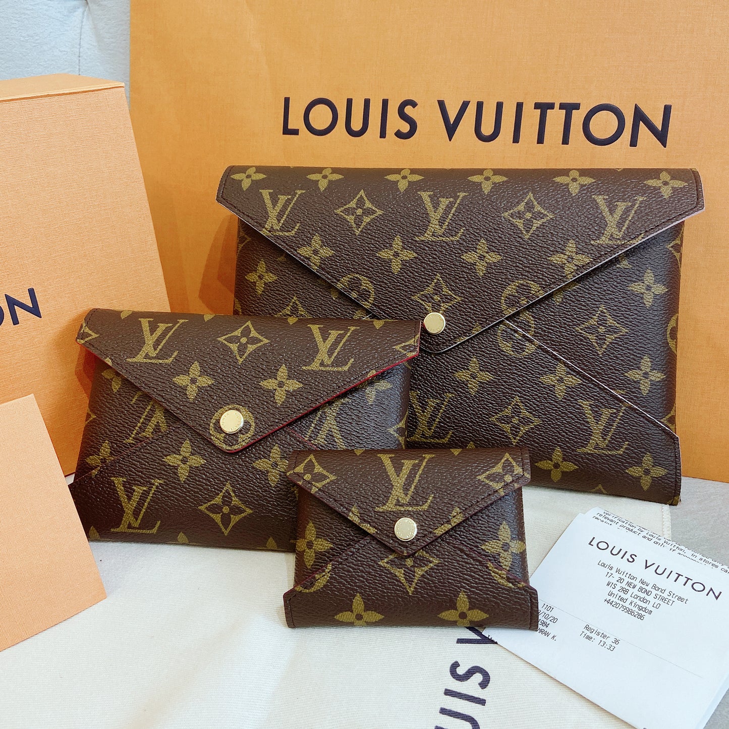 LV▪️Kirigami Pochette 信封包三件組/560✨🉐24520