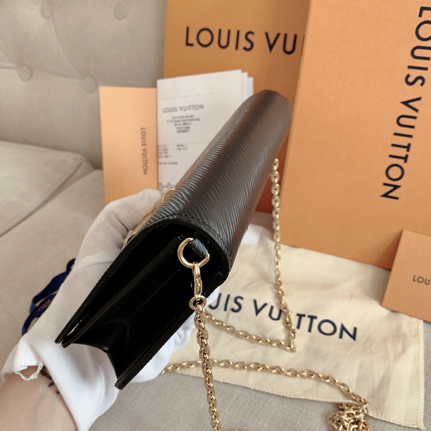 ❌LV Twist 牛皮金字鍊條包/1470✨🉐62740