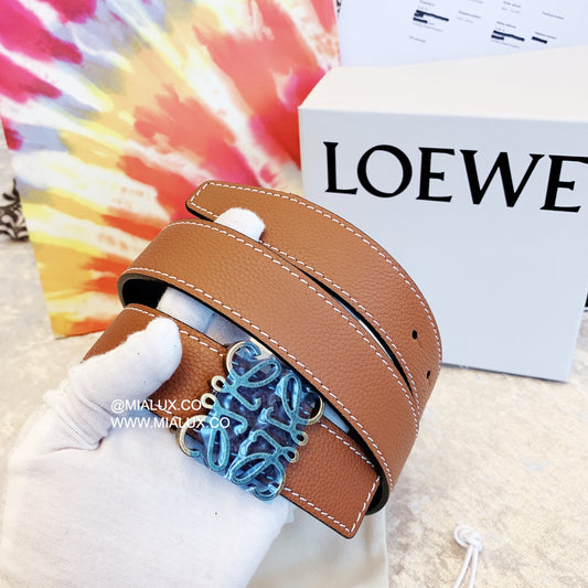 Loewe Reversible Anagram belt 男女款雙面用皮帶/395