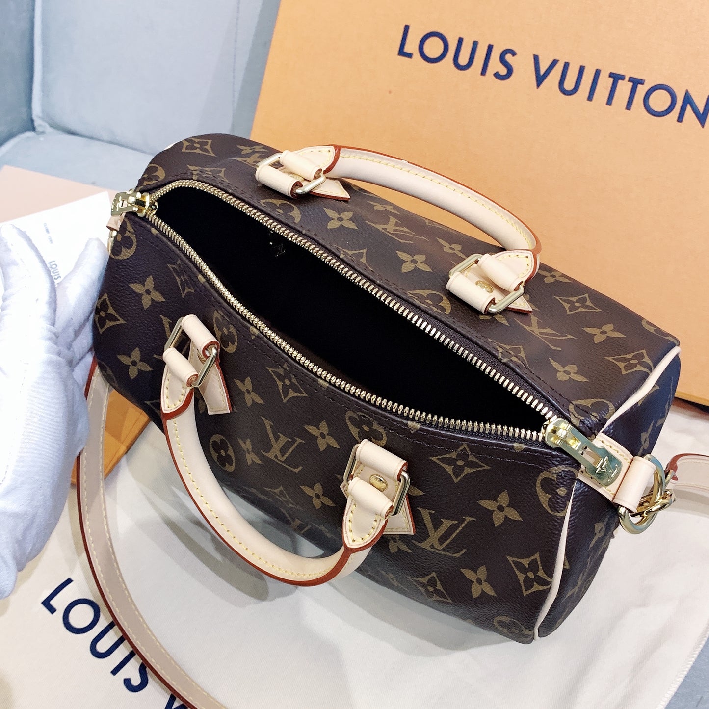 LV Speedy Bandoulière 30 背帶波士頓包/1470✨🉐62740