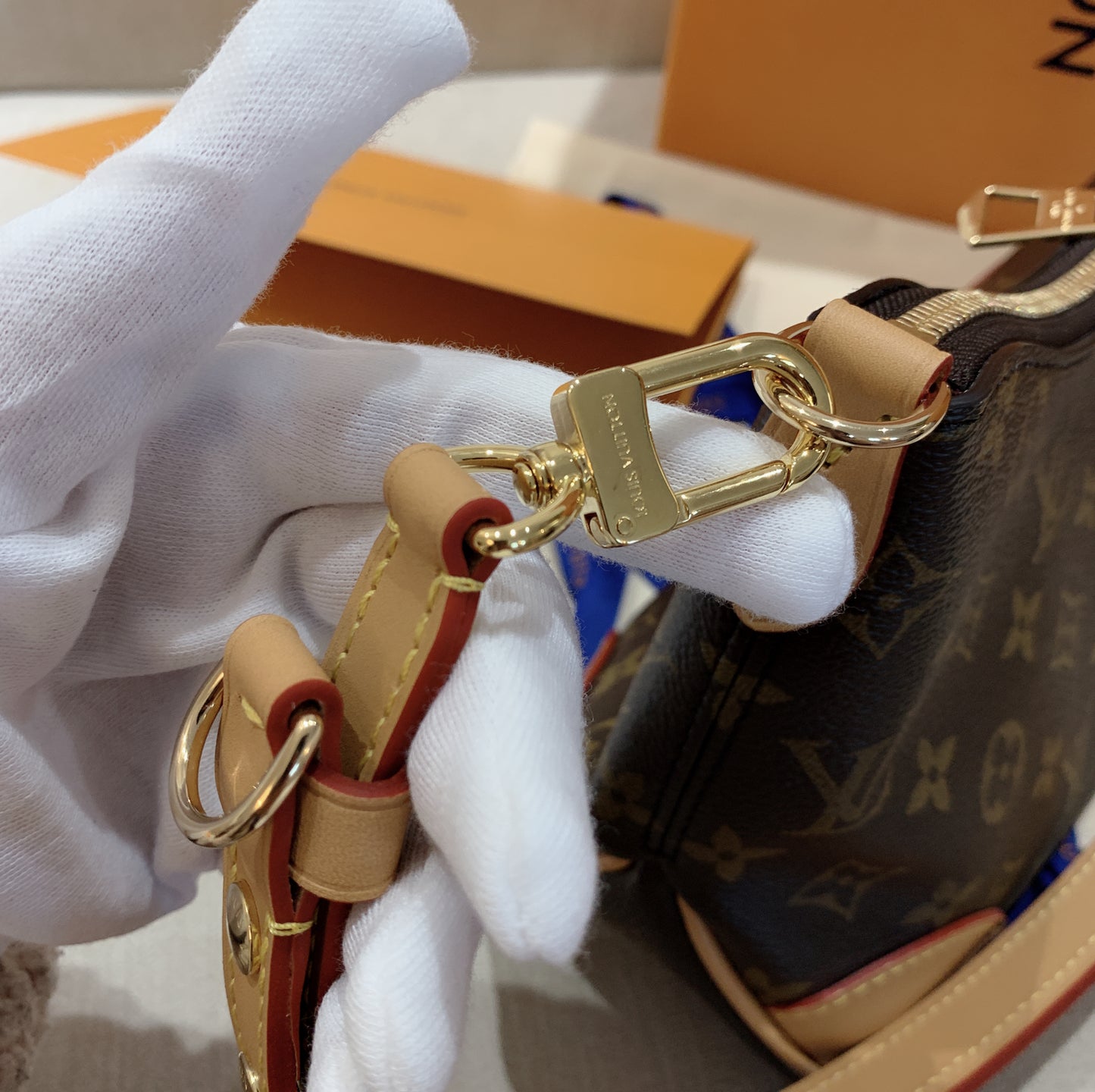 LV▪️Boulogne 老花牛角包/1850✨🉐78700