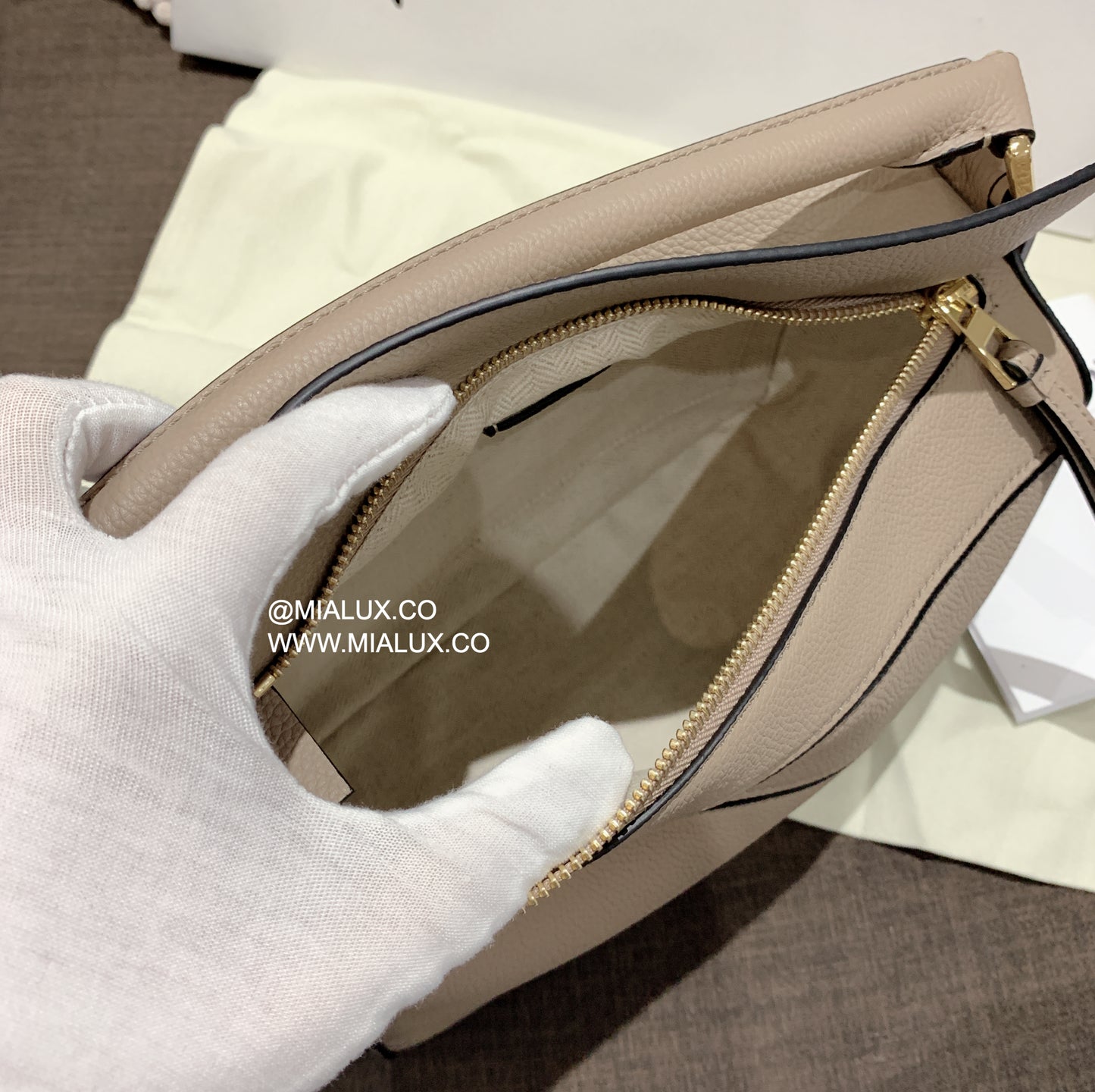 Loewe▪️Puzzle Bag S 小款軟粒面牛皮拼圖包/2550