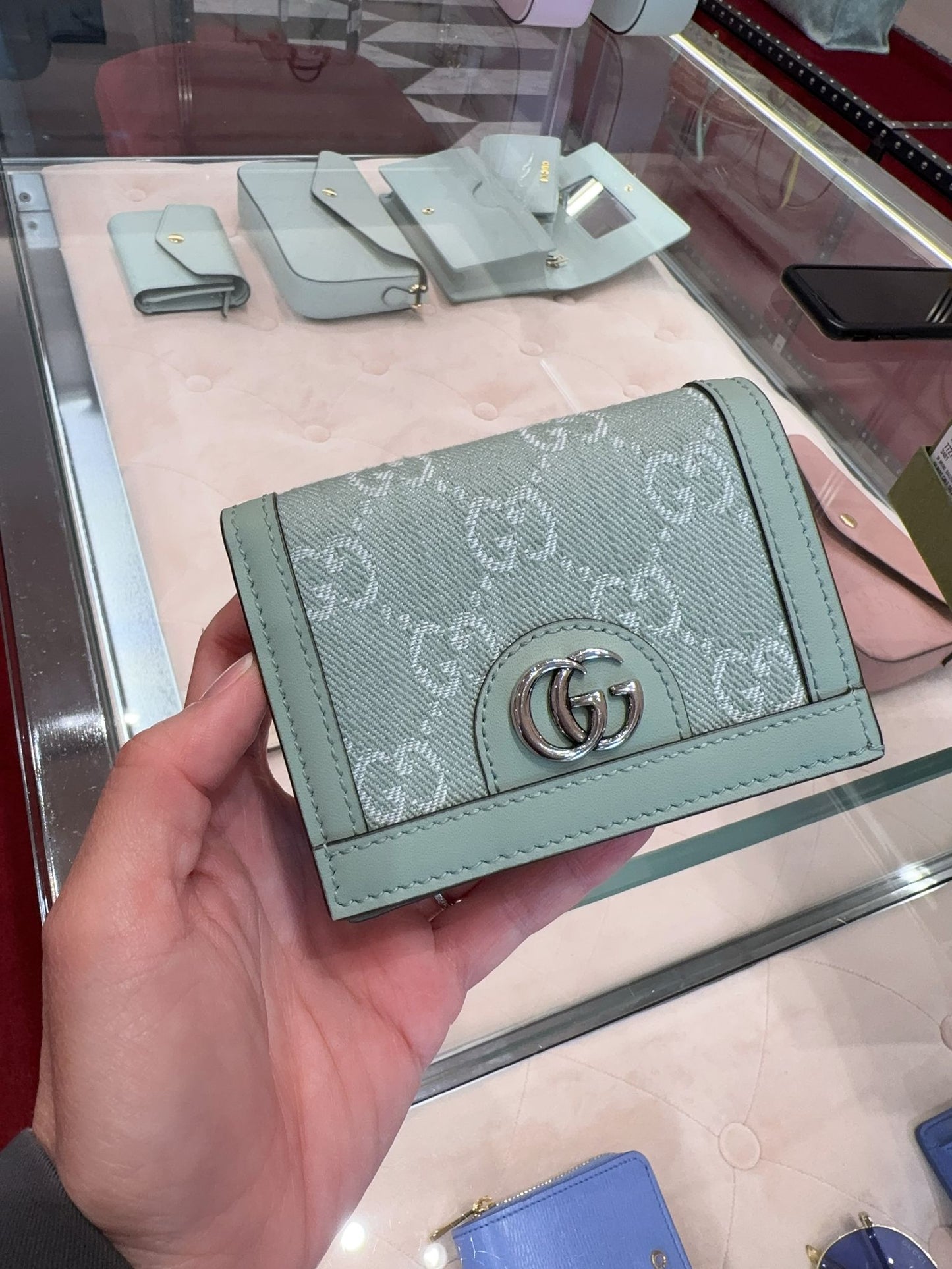 @Gucci GG Denim Mini 丹寧短夾/P250🔔限時折🉐12050