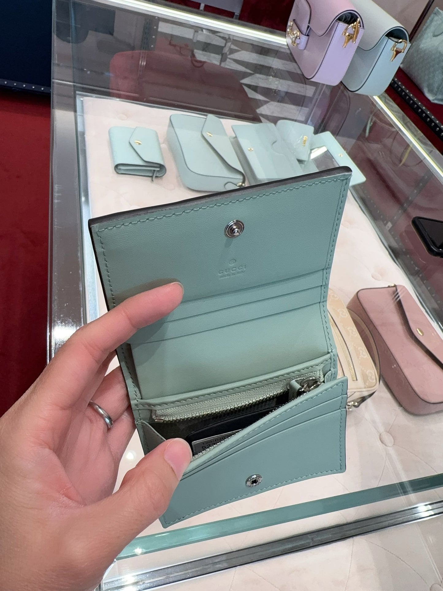 @Gucci GG Denim Mini 丹寧短夾/P250🔔限時折🉐12050