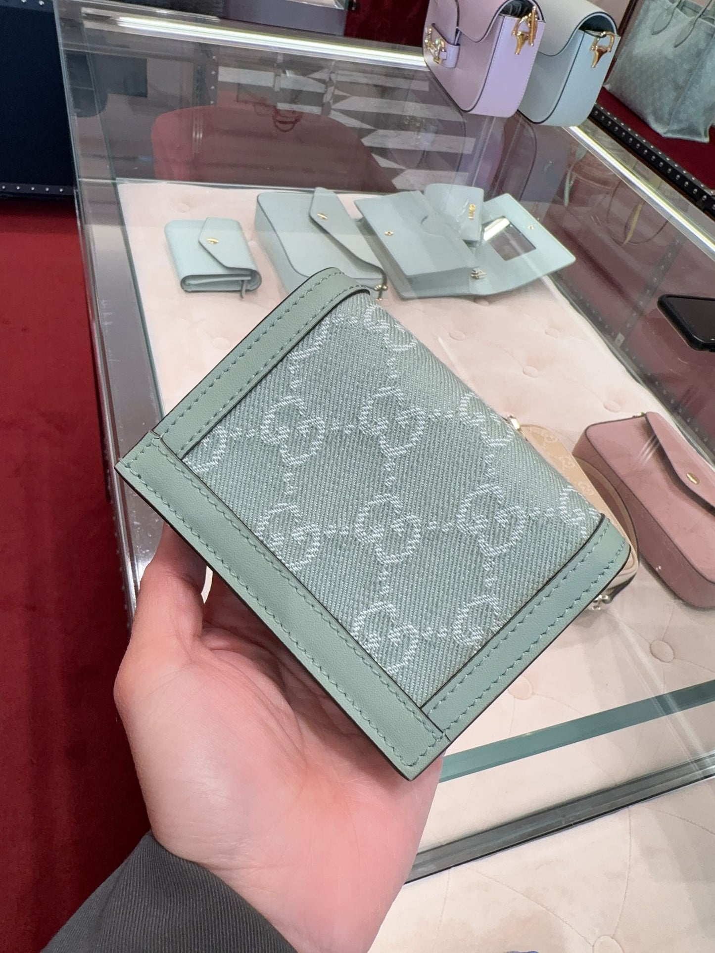 @Gucci GG Denim Mini 丹寧短夾/P250🔔限時折🉐12050