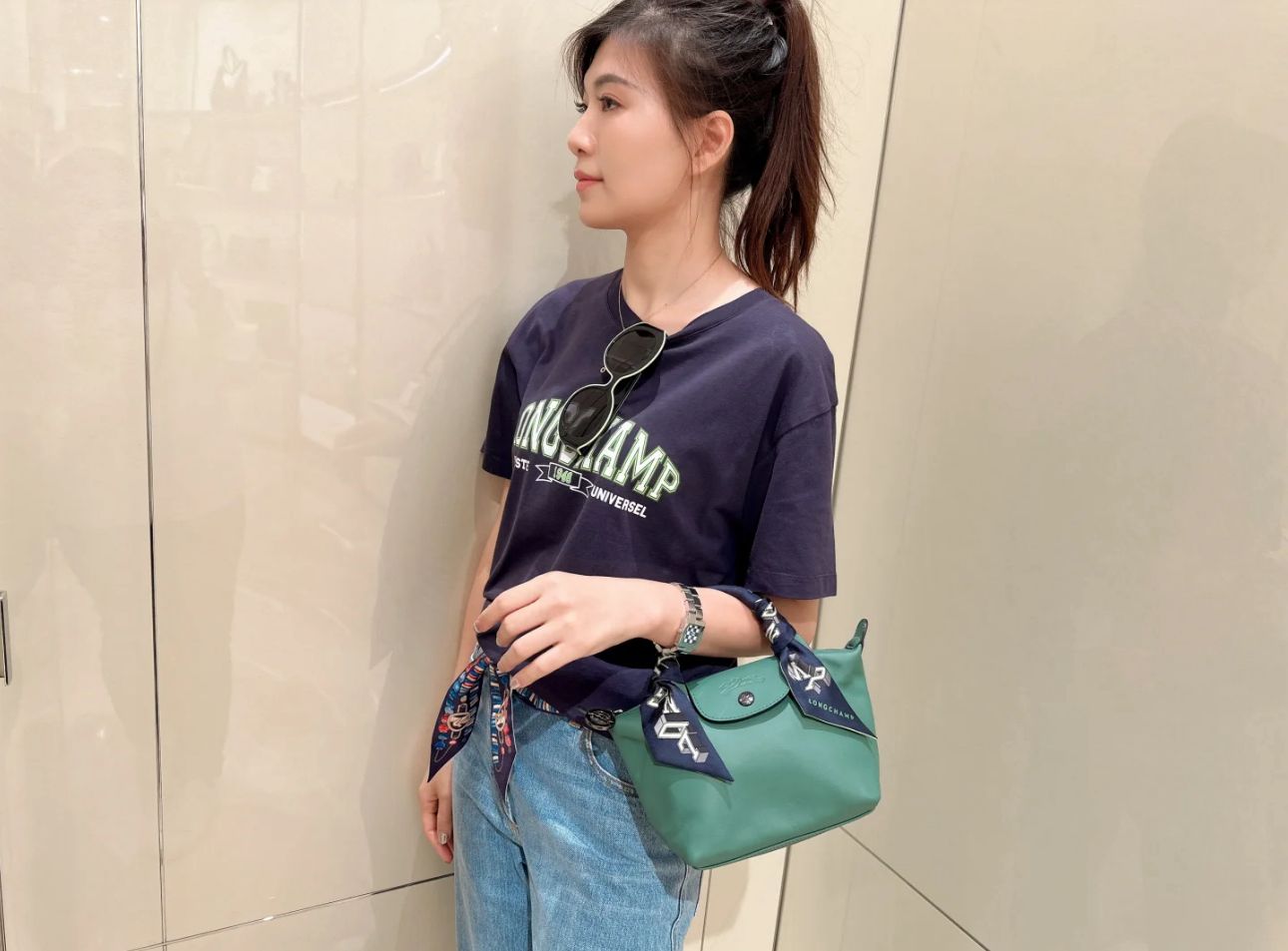 @Longchamp T-shirt 男女同款T恤/P44🔥折上九折🉐2580