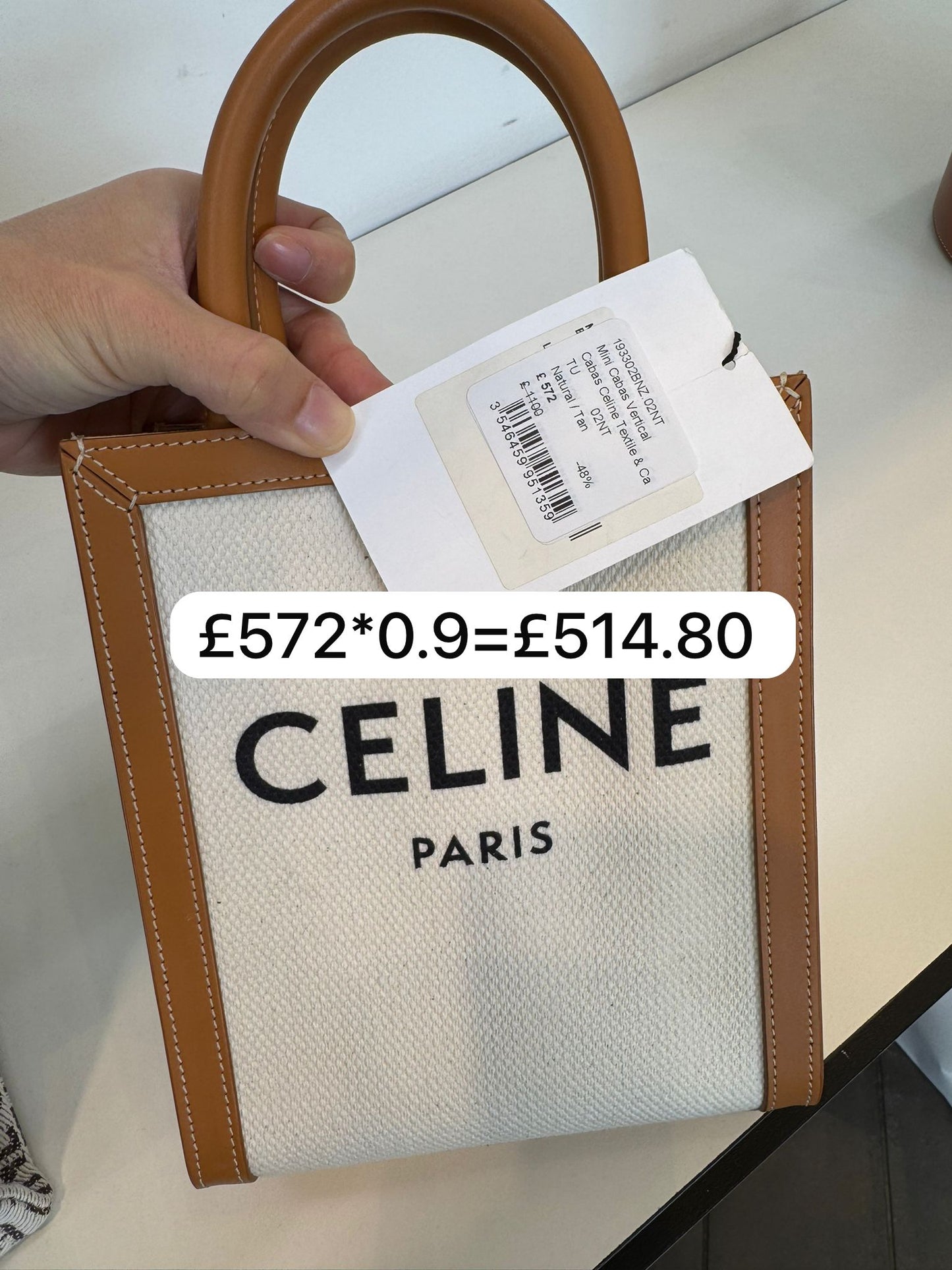 @Celine Mini Cabas Vertical 迷你款托特包/1100P572🔥折上九折🉐23970
