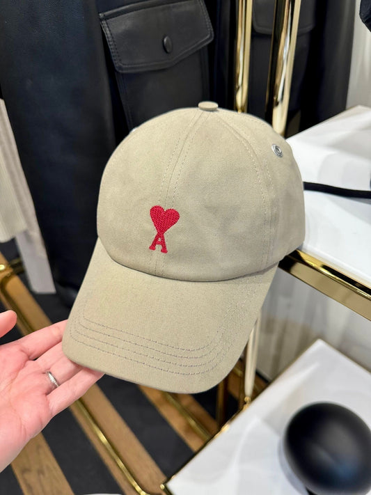 @Ami Outlet Cap 刺繡愛心棒球帽