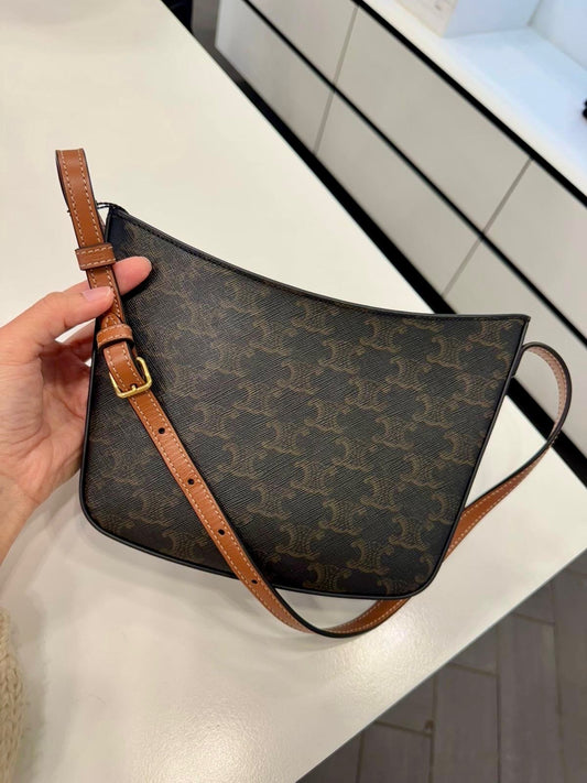 @Celine Outlet Croque M 中款老花腋下包