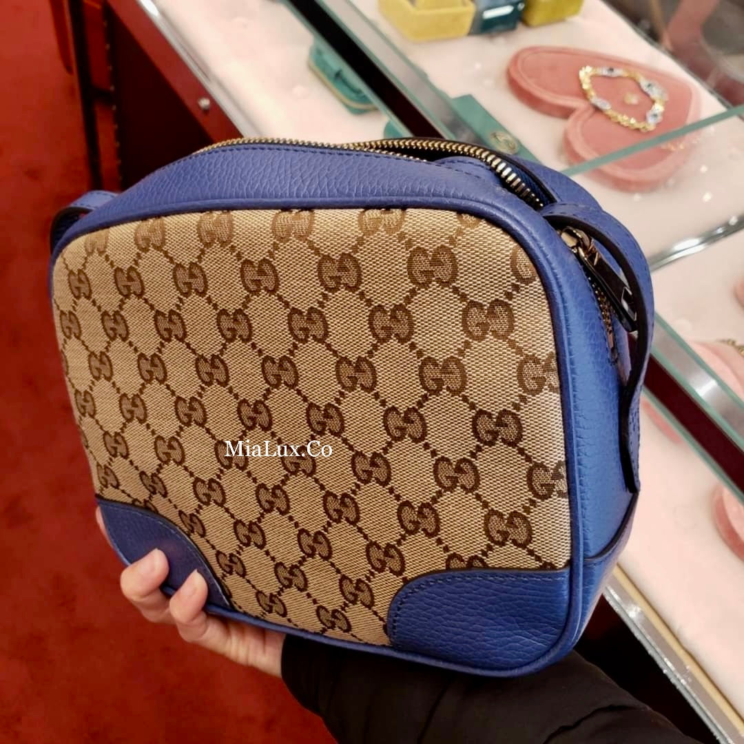 *@Gucci Canvas Camera Bag 老花相機包/P490