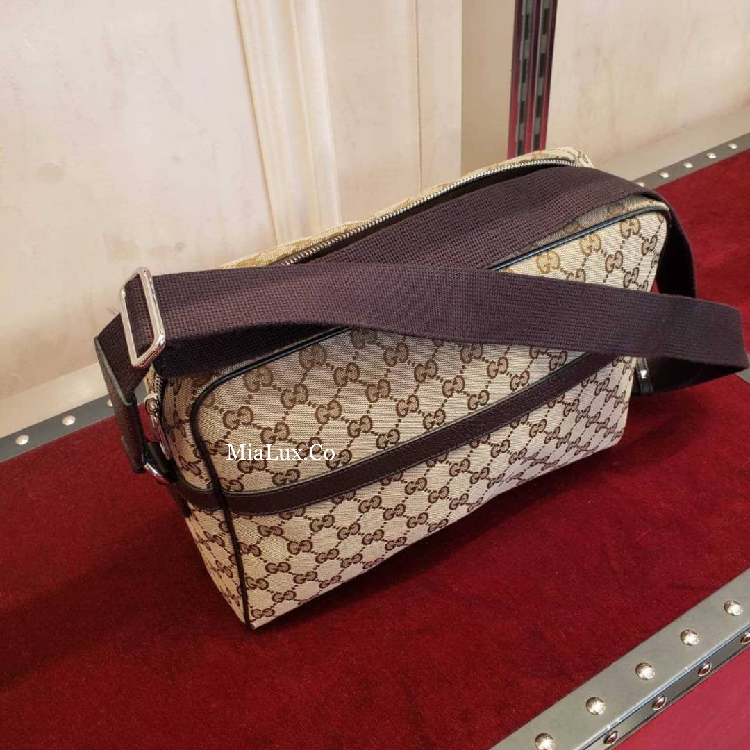 @Gucci Ophidia 男生款老花大郵差包/P490