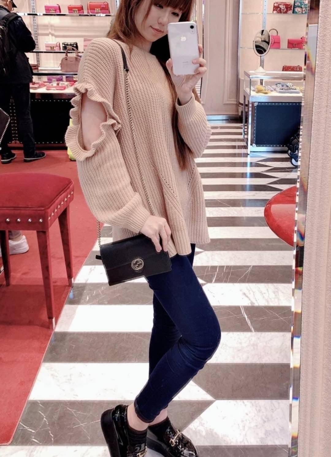 *@Gucci▪️GG WOC 雙G銀扣WOC包/P435 🔔限時折🉐20580