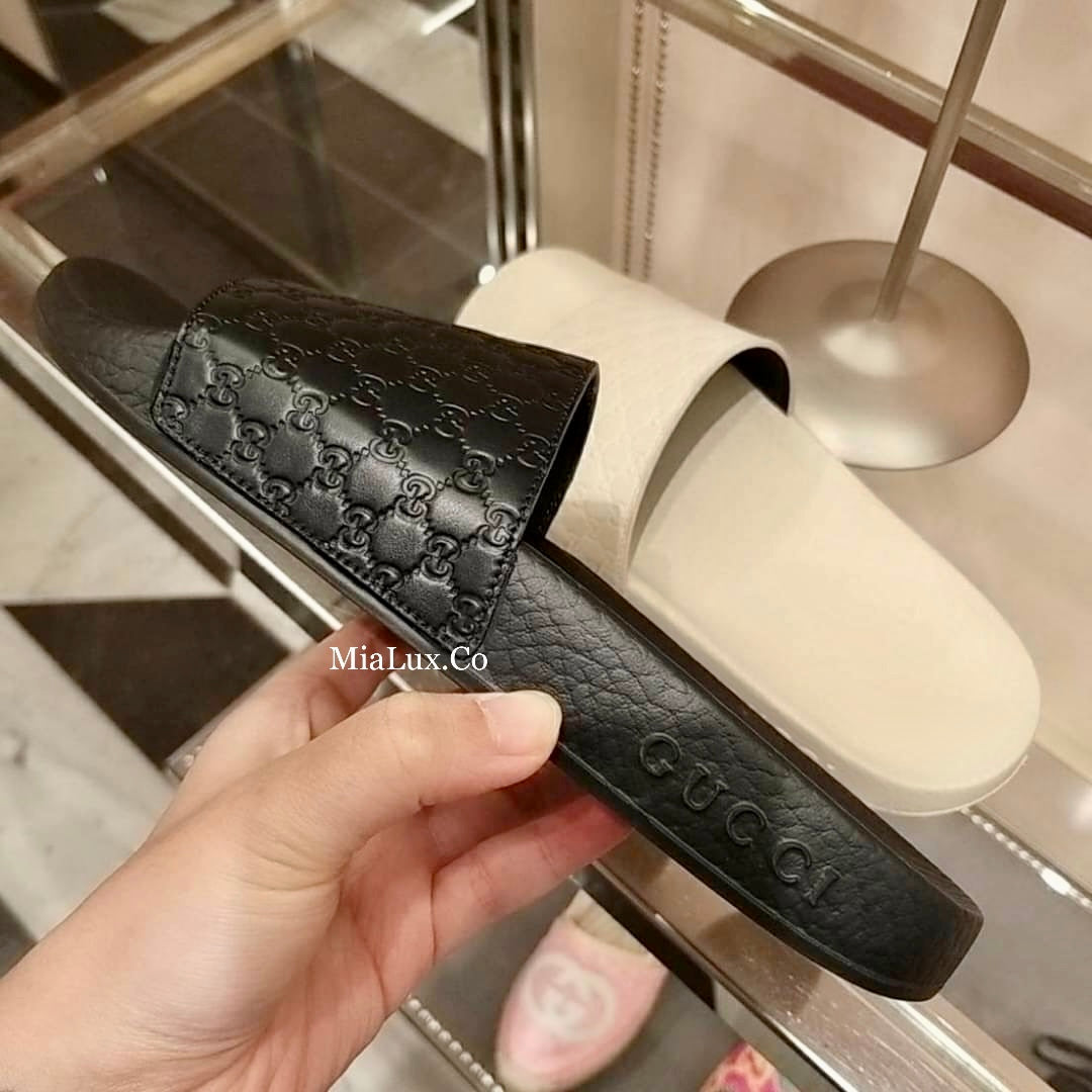 @Gucci Embossed Slippers 男女款壓紋拖鞋/P160