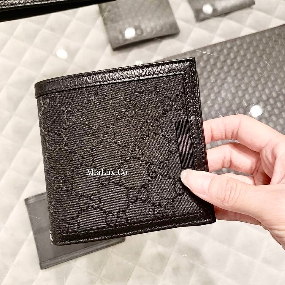 *@Gucci Canvas Wallet 男女款老花零錢短夾/P220