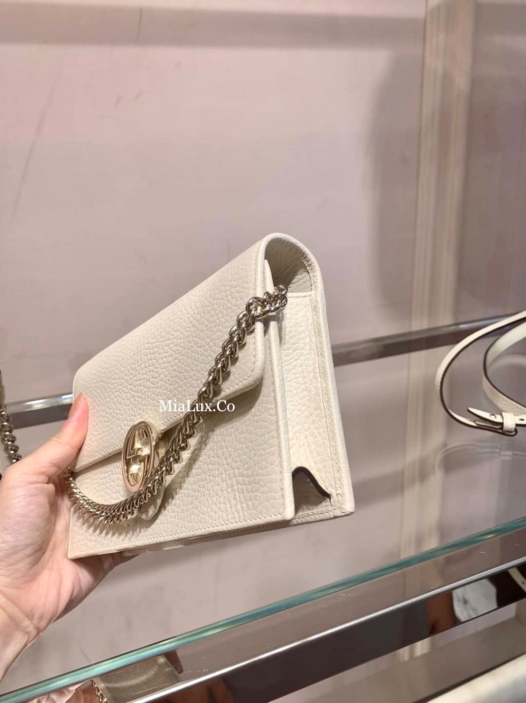 *@Gucci▪️GG WOC 雙G銀扣WOC包/P435 🔔限時折🉐20580